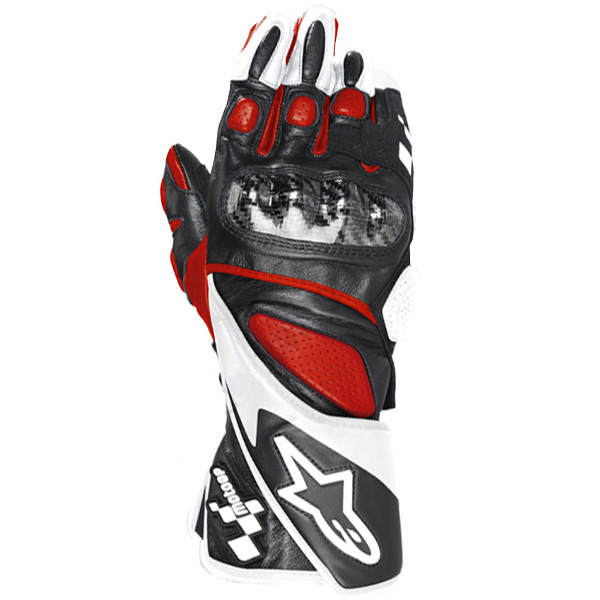 Motorcycle Gloves Alpinestars MotoGP Losail Black Red