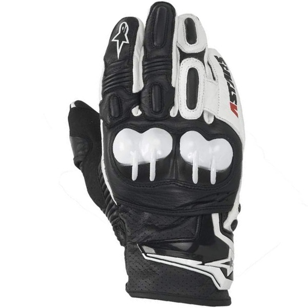 Motorcycle Gloves Alpinestars GPX Black White