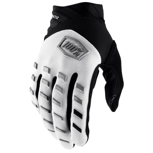 Motorcycle Gloves 100% Airmatic White