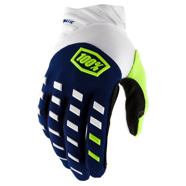 Motorcycle Gloves 100% Airmatic Navy White