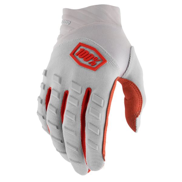 Motorcycle Gloves 100% Airmatic Silver