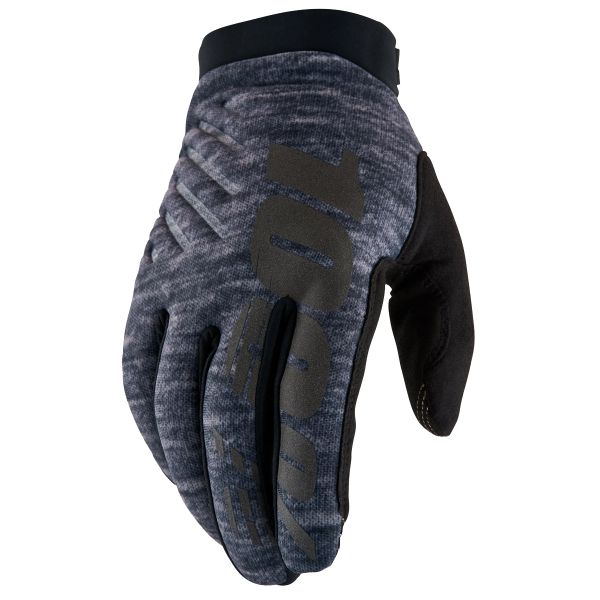 Motorcycle Gloves 100% Brisker Heather Grey