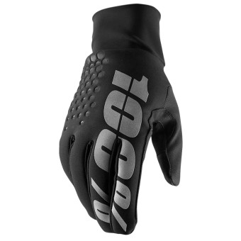 Motorcycle Gloves 100% Brisker Hydromatic Black