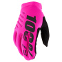 Motorcycle Gloves 100% Brisker Neon Pink