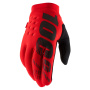 Motorcycle Gloves 100% Brisker Red