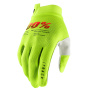 Motorcycle Gloves 100% Itrack Neon Yellow
