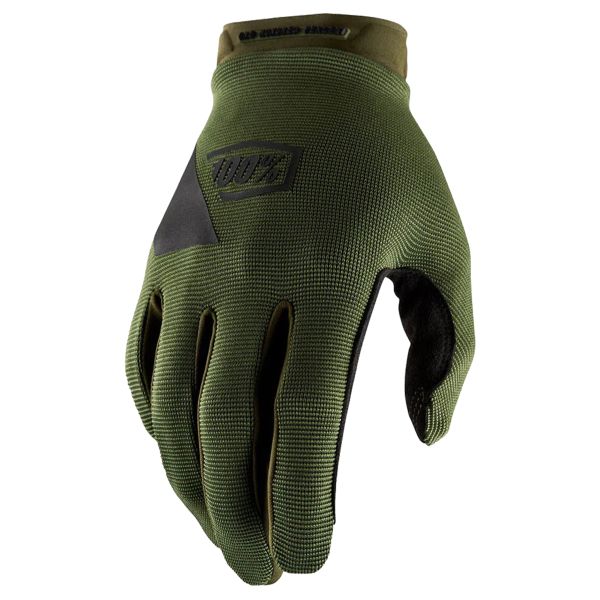 Motorcycle Gloves 100% Ridecamp Army Green