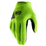 Motorcycle Gloves 100% Ridecamp Jaune Fluo