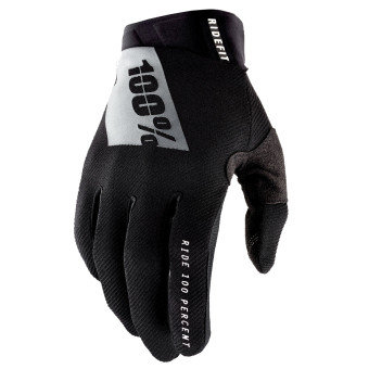 Motorcycle Gloves 100% Ridefit Black
