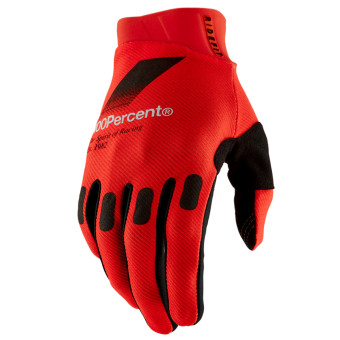 Motorcycle Gloves 100% Ridefit Red