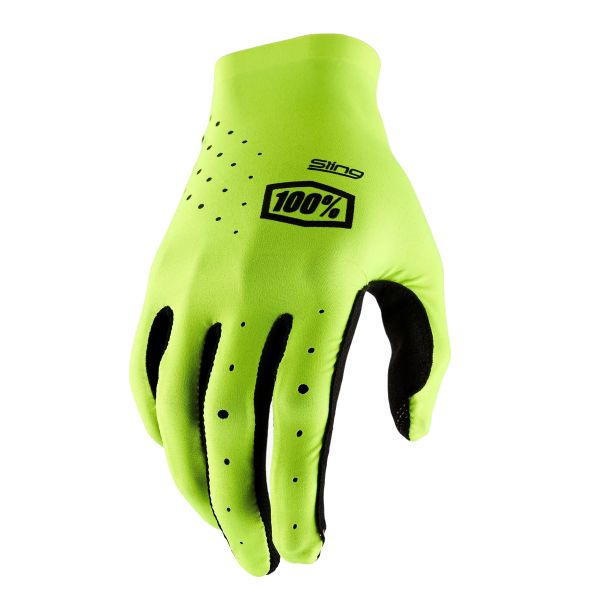 Motorcycle Gloves 100% Sling MX Neon Yellow