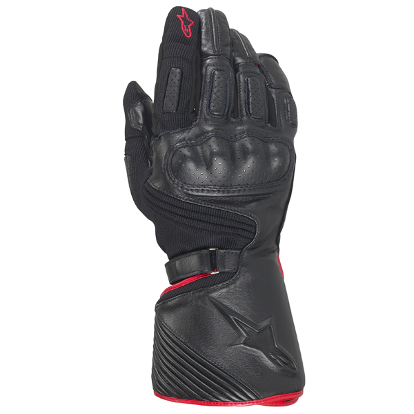 Motorcycle Gloves Alpinestars Apex Drystar Black Red