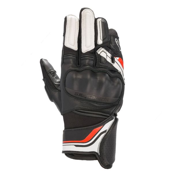Motorcycle Gloves Alpinestars Booster V2 Black White Motorcycle Gloves Alpinestars Booster V2 Black White