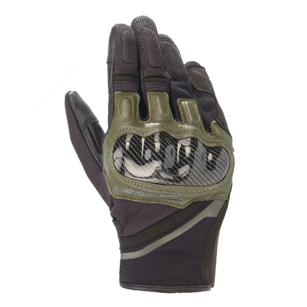 Motorcycle Gloves Alpinestars Chrome Black Forest