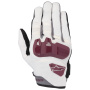 Motorcycle Gloves Alpinestars Chrome Women Off White Burgundy