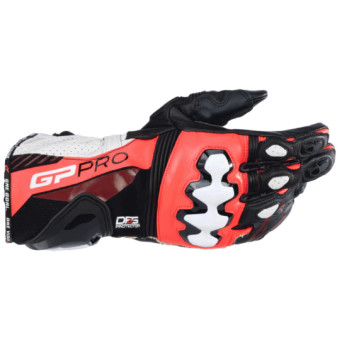 Motorcycle Gloves Alpinestars GP Pro R4 Black Red Fluo White Motorcycle Gloves Alpinestars GP Pro R4 Black Red Fluo White