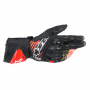 Motorcycle Gloves Alpinestars GP TECH V2 Glove Black White Red Fluo
