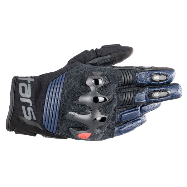 Motorcycle Gloves Alpinestars Halo Dark Blue Black Motorcycle Gloves Alpinestars Halo Dark Blue Black