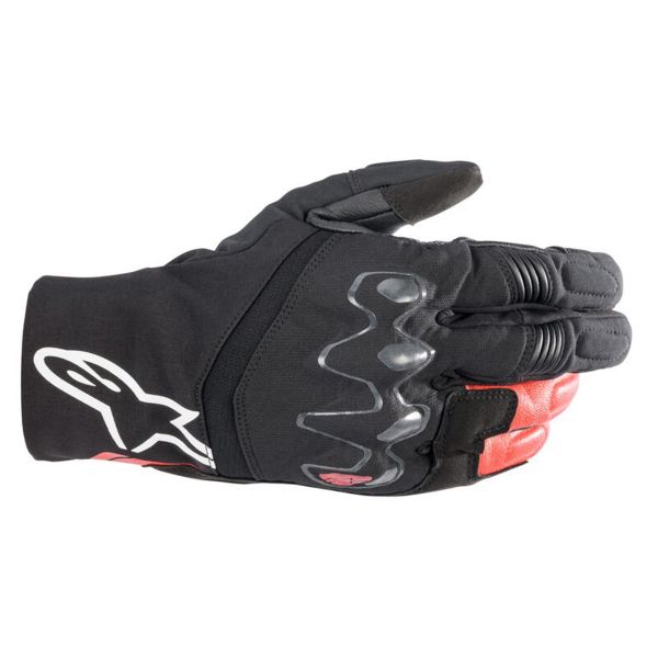 Motorcycle Gloves Alpinestars Hyde XT Drystar XF Black Bright Red Motorcycle Gloves Alpinestars Hyde XT Drystar XF Black Bright Red