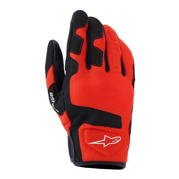 Motorcycle Gloves Alpinestars Ignite Gloves Red Tangerine Black