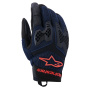 Motorcycle Gloves Alpinestars Manti Air Deep Blue Red Fluo Asphalt