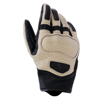 Motorcycle Gloves Alpinestars Mustang V3 Leather Aluminium Black