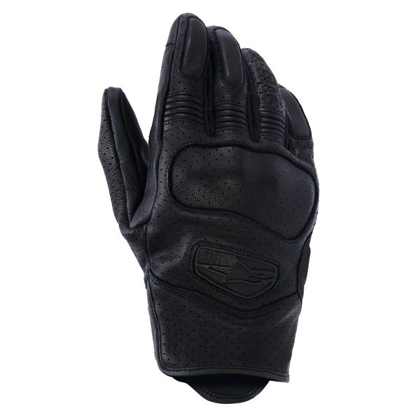 Motorcycle Gloves Alpinestars Mustang V3 Leather Black Black