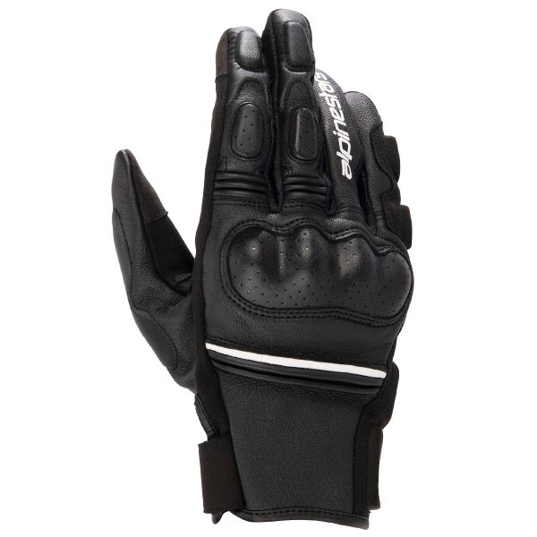 Motorcycle Gloves Alpinestars Phenom Black White Motorcycle Gloves Alpinestars Phenom Black White