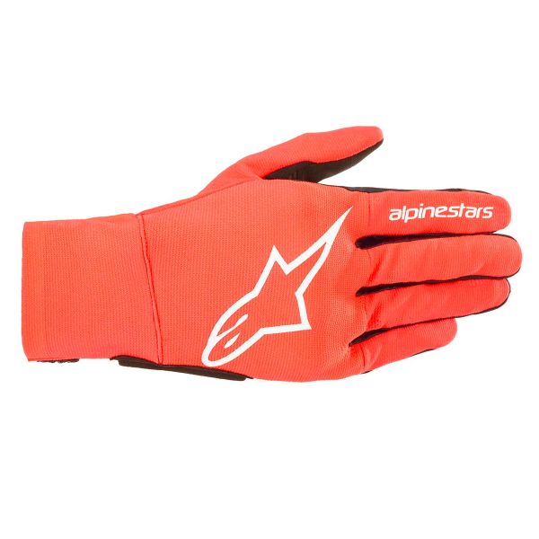 Motorcycle Gloves Alpinestars Reef Red Fluo White Black Child Motorcycle Gloves Alpinestars Reef Red Fluo White Black Child