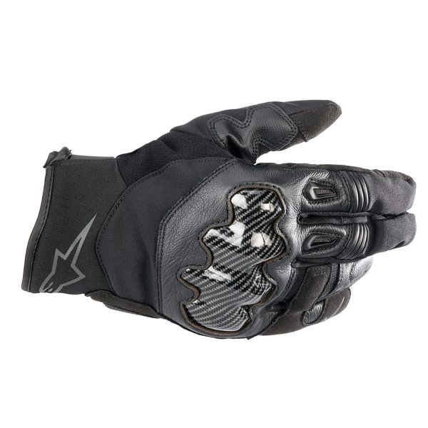 Motorcycle Gloves Alpinestars SMX-1 Drystar Black Black Motorcycle Gloves Alpinestars SMX-1 Drystar Black Black