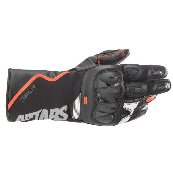 Motorcycle Gloves Alpinestars SP-365 Drystar Black Red Fluo White Motorcycle Gloves Alpinestars SP-365 Drystar Black Red Fluo White
