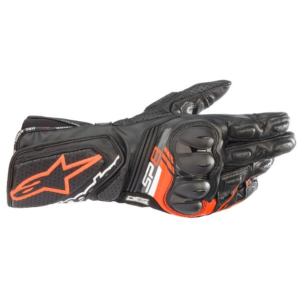 Motorcycle Gloves Alpinestars SP-8 V3 Black Red Fluo Motorcycle Gloves Alpinestars SP-8 V3 Black Red Fluo