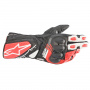 Motorcycle Gloves Alpinestars SP-8 V3 Black White Bright Red