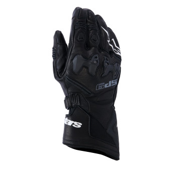Motorcycle Gloves Alpinestars SP-9 Black White