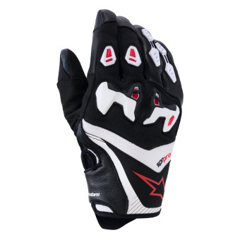 Motorcycle Gloves Alpinestars SP-R Pro Black White Bright Red