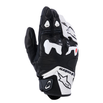 Motorcycle Gloves Alpinestars SP-R Tech Black White