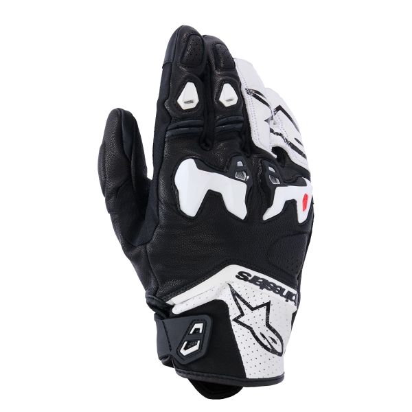 Motorcycle Gloves Alpinestars SP-R Tech Black White