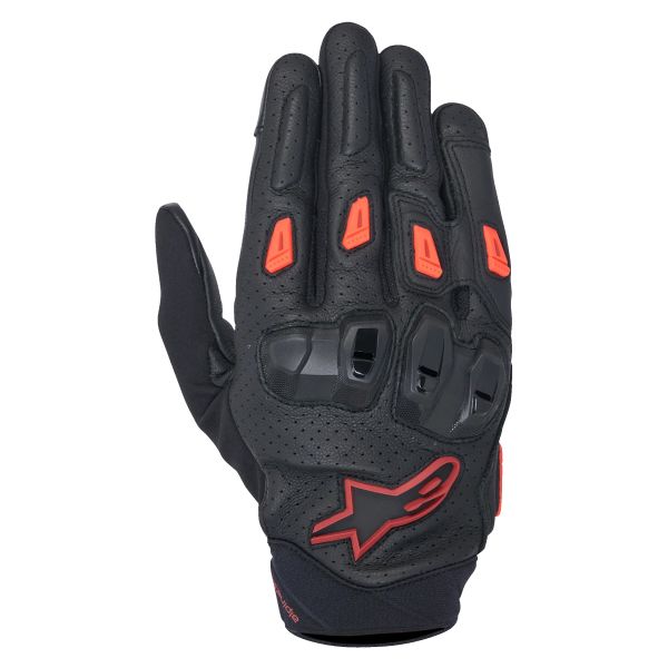 Motorcycle Gloves Alpinestars SP X 7 Black Dark Red Fluo Motorcycle Gloves Alpinestars SP X 7 Black Dark Red Fluo