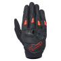 Motorcycle Gloves Alpinestars SP X 7 Black Dark Red Fluo