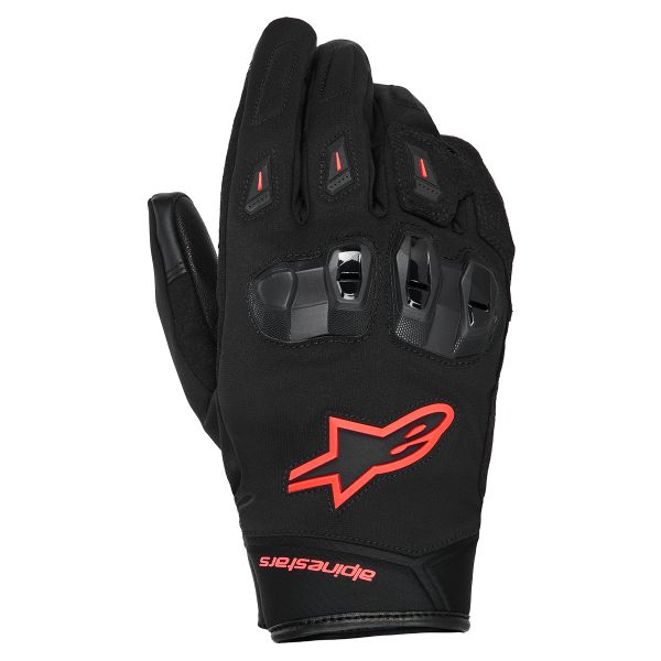 Motorcycle Gloves Alpinestars SP X Z WP Black Red Fluo