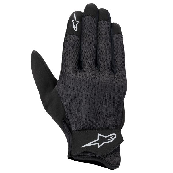 Motorcycle Gloves Alpinestars Stated Air Black Silver