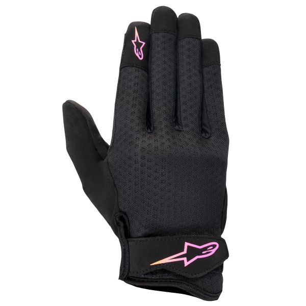 Motorcycle Gloves Alpinestars Stated Air Women Black Yellow Pink Motorcycle Gloves Alpinestars Stated Air Women Black Yellow Pink
