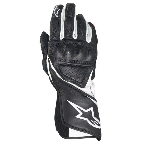 Motorcycle Gloves Alpinestars Stella SP-8 Black White