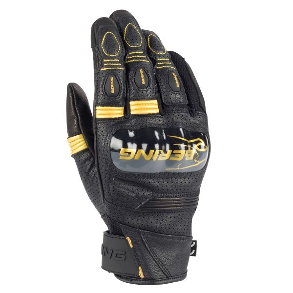 Motorcycle Gloves Bering Axel Black Gold
