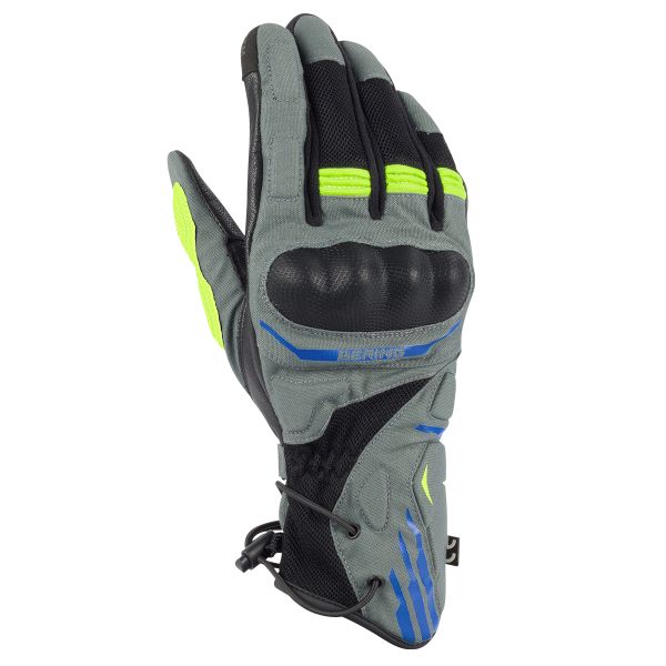 Motorcycle Gloves Bering Bakundu Grey Black Blue Glove Motorcycle Gloves Bering Bakundu Grey Black Blue Glove