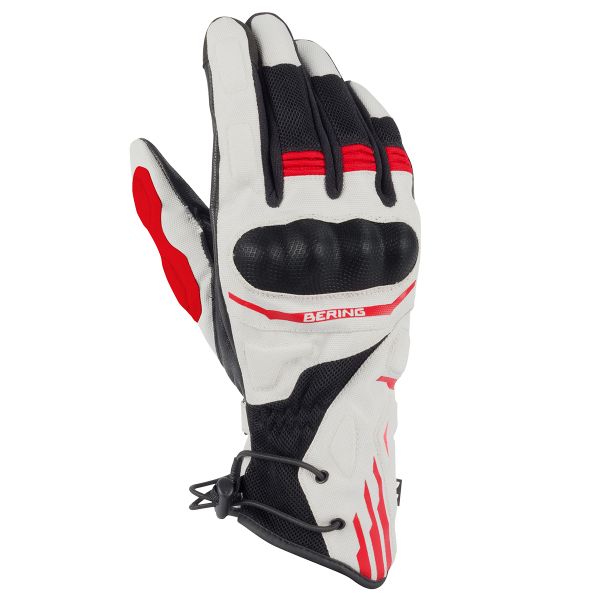 Motorcycle Gloves Bering Bakundu Grey Black Red Glove Motorcycle Gloves Bering Bakundu Grey Black Red Glove