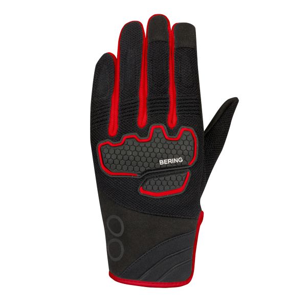 Motorcycle Gloves Bering Breeze Black Red Motorcycle Gloves Bering Breeze Black Red