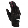 Motorcycle Gloves Bering Lady Kelly Black Fuchsia