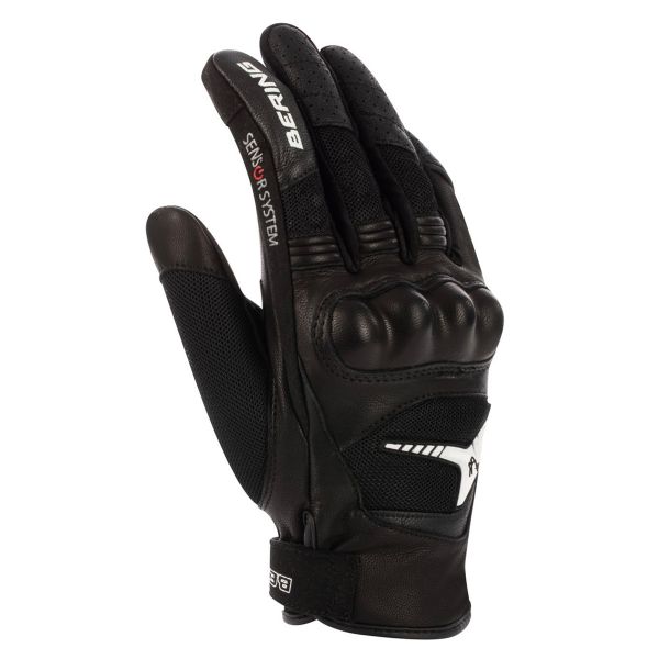 Motorcycle Gloves Bering Lady Kelly Black White