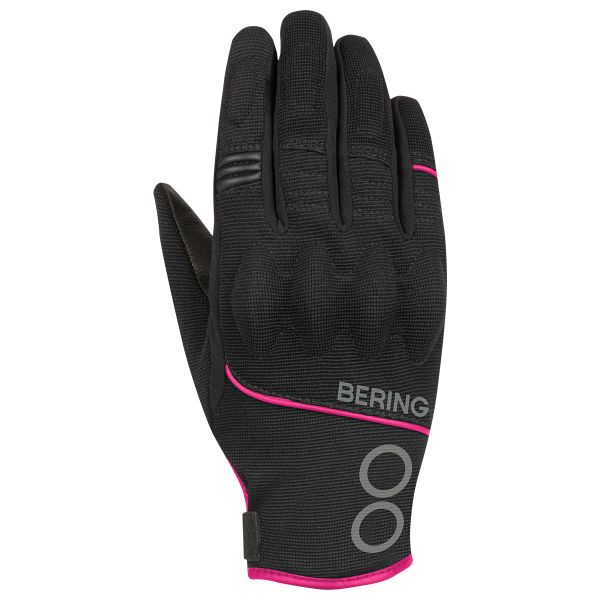 Motorcycle Gloves Bering Lady Nassau Black fuschia Gloves